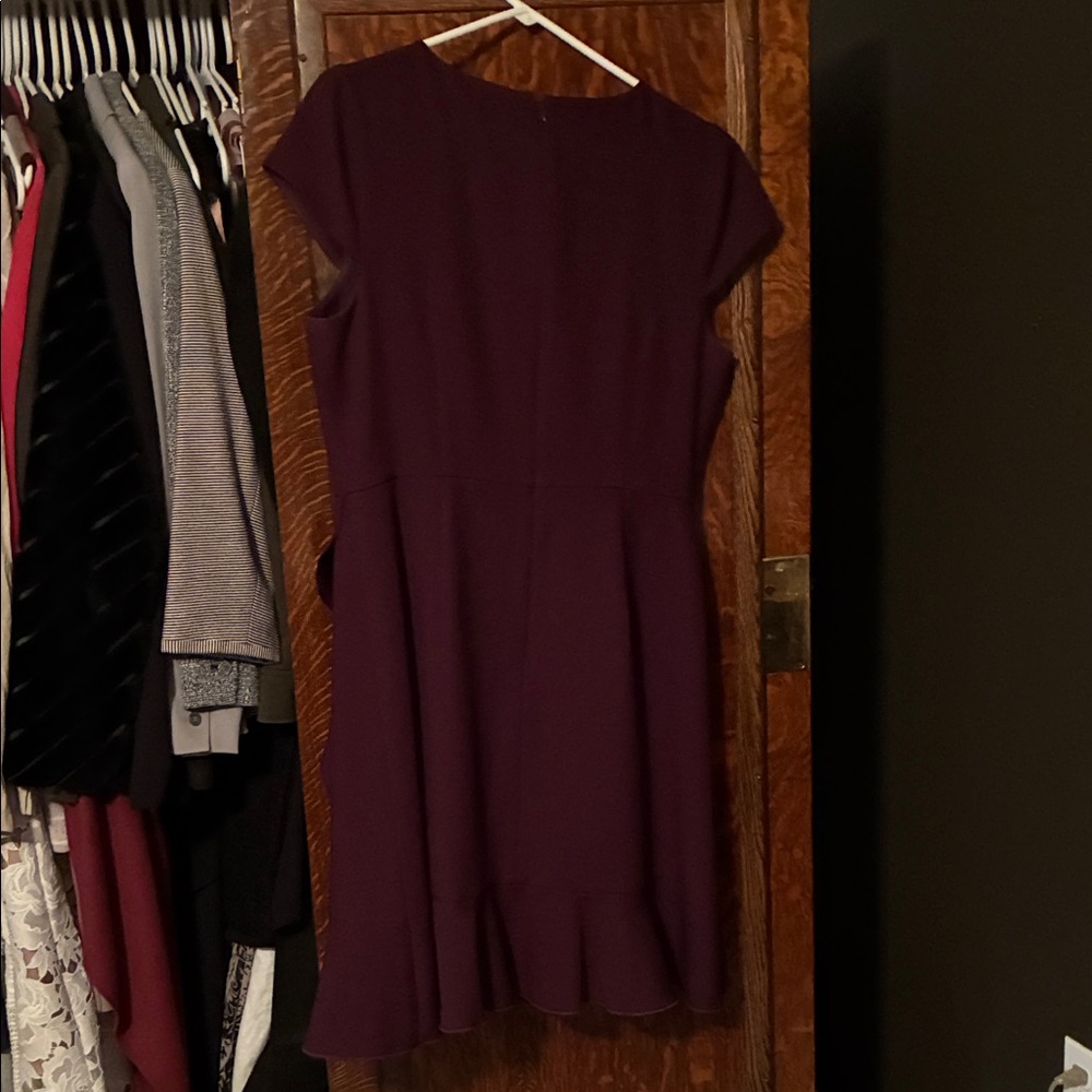 Karl Lagerfeld Deep Purple Asymmetrical Dress - Picture 5 of 5
